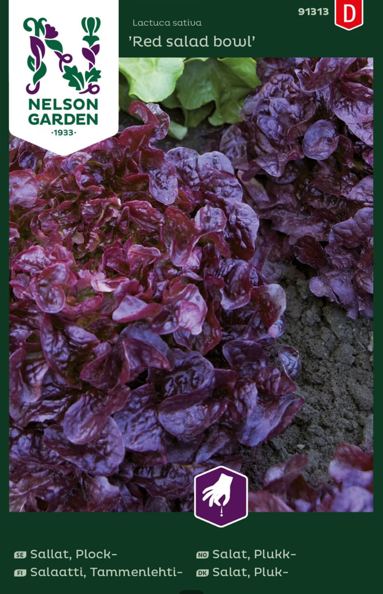 Bladsalat (Red salad bowl)