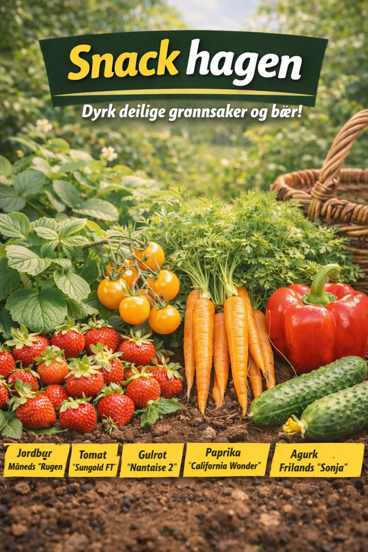Snack-hagen – Rett fra planten